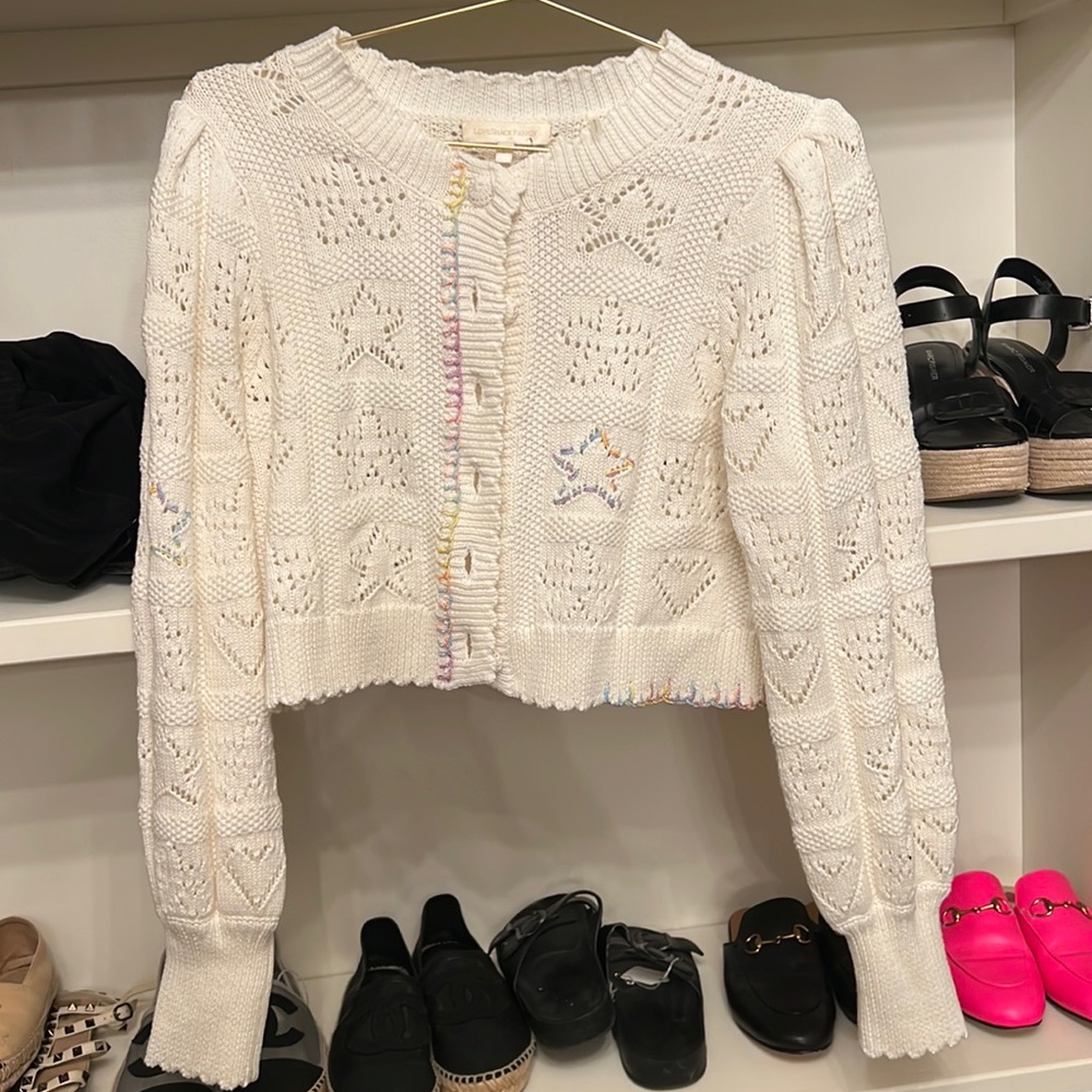 Loveshackfancy Lata Cropped Cardigan